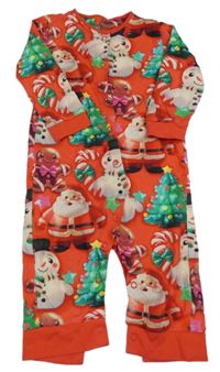 Červený overal s obrázky Next