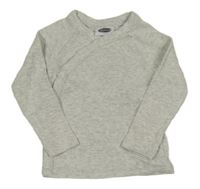 Světlešedé melírované zavinovací triko Lily & Dan