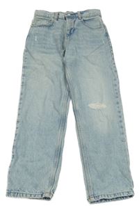 Světlemodré straight rifle Kiabi