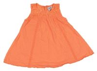 Neónově oranžový top s čipkou Topolino