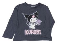 Šedé triko s Kuromi sanrio