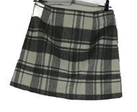 Dámska sivo-biela kockovaná vlnená sukňa Atmoshere