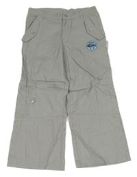 Sivé plátenné nohavice Coccodrillo