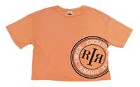 Ružové crop tričko s logom River Island