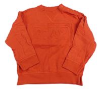 Červená mikina s 3D nápisom Primark