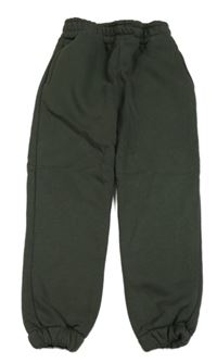 Tmavozelené cuff tepláky