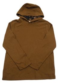 Hnědé triko s kapucí S. Oliver