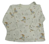 Smotanové tričko so zajačikmi