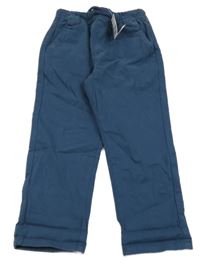 Nové - tmavomodré plátěné kalhoty Next