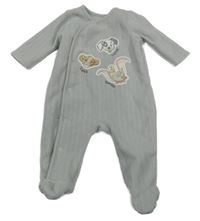 Sivý fleecový overal s dalmatinem a Dumbem Disney