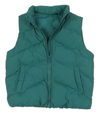 Zelená šusťáková prošívaná zateplená vesta Nutmeg