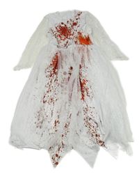 Kostým- bílé šaty s flíčky 