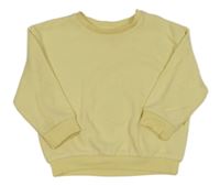 Citronová rebrovaná mikina Primark