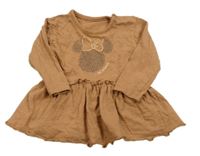 Hnedé bavlnené šaty s Minnií George