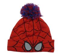 Červeno-černá pletená čepice - Spider-man Marvel
