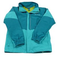 Zeleno-tmavozelená šusťáková jarní bunda Vaude