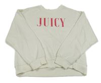 Smetanová oversize mikina s nápisem Juicy Couture