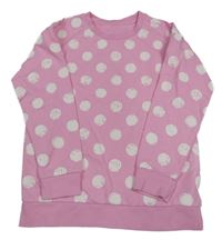 Ružová mikina s bodkami Dunnes