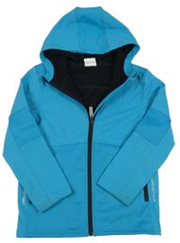 Tyrkysová softshellová bunda s kapucí Yigga