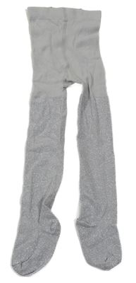 Sivo-strieborné pančuchy H&M