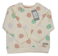 Nové - Smotanová bodkovaná á mikina Primark
