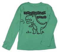Zelené triko s dinosaurem H&M
