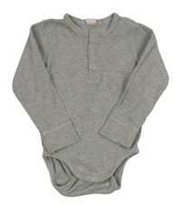 Sivé melírované rebrované body H&M