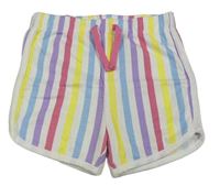 Bílo-barevné pruhované kraťasy PRIMARK