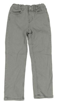 Sivé slim teplákové rifle H&M