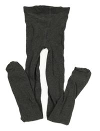 Tmavosivé melírované pančuchy H&M