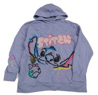 Světlefialová mikina se Stitchem a kapucí PRIMARK