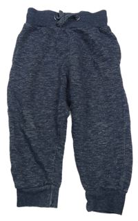 Tmavomodré melírované tepláky PRIMARK