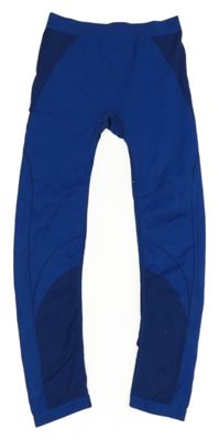 Zafírové thermo spodné nohavice s pruhmi