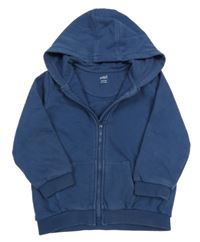 Tmavomodrá prepínaci mikina s kapucňou M&S