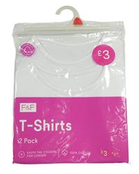 2x bílé tričko F&F