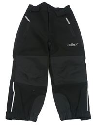 Černé softshellové kalhoty Reflex