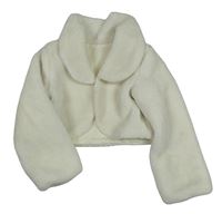 Smotanové kožušinové podšité bolerko