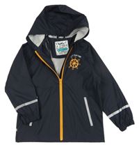 Tmavomodrá nepromokavá bunda s kormidlem a kapucňou Lupilu