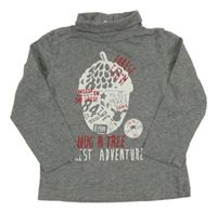 Sivý melírovaný rolák s žaludem C&A