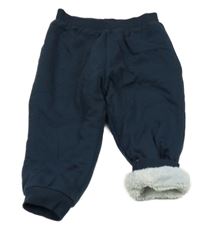 Tmavomodré zateplené tepláky Lupilu