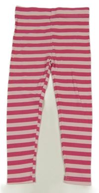 Ružovo-fuchsiové pruhované legíny Kiki&Koko