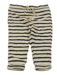 Béžovo-černé pruhované tepláky H&M