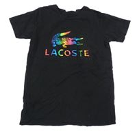 Černé tričko s 3D krokodýlem Lacoste
