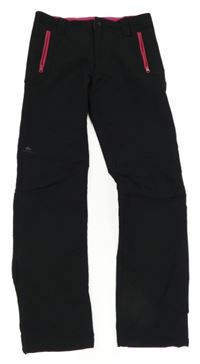 Černé softshellové funkční kalhoty Quechua