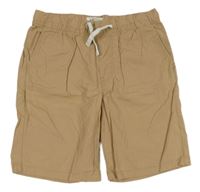 Hnedé plátenné kraťasy H&M