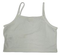 Biely crop top