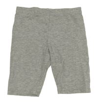 Sivé melírované elastické kraťasy H&M