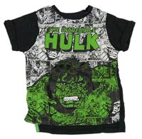 Čierno-zelené tričko s Hulkem