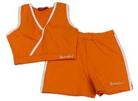 2 set - Oranžové kraťasy + crop top 