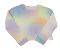 Farebný rebrovaný crop sveter Primark